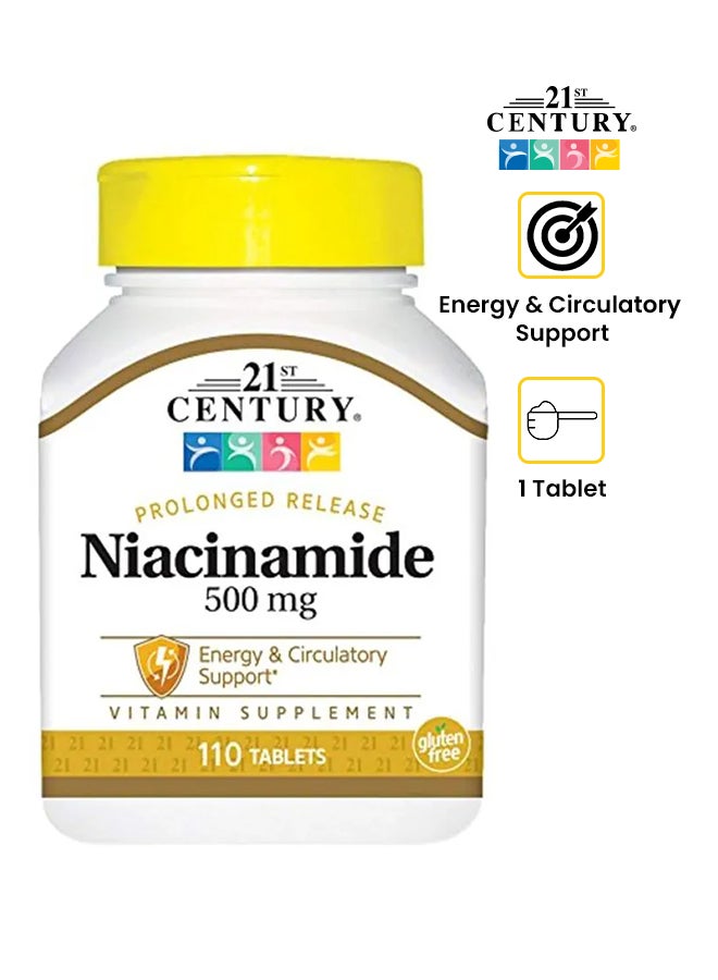 القرن الحادي والعشرون مكمل فيتامين نِياسيناميد - 110 أقراص - Image 1